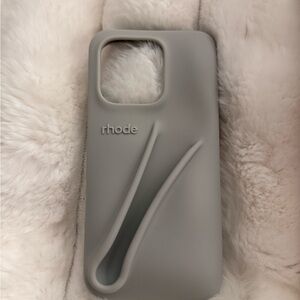 Brand new RHODE Matte Gray Silicone Phone Case